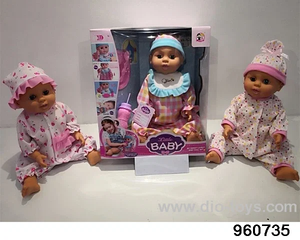 14inch Doll (sucking will grow up and sleep doll) in window box
