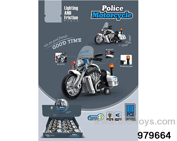 8PCS Inertia toy with flash/sound included battery