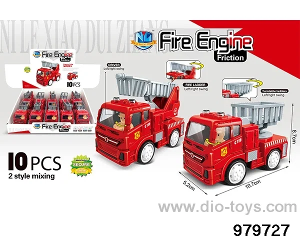 10PCS Inertial Engineering Vehicle