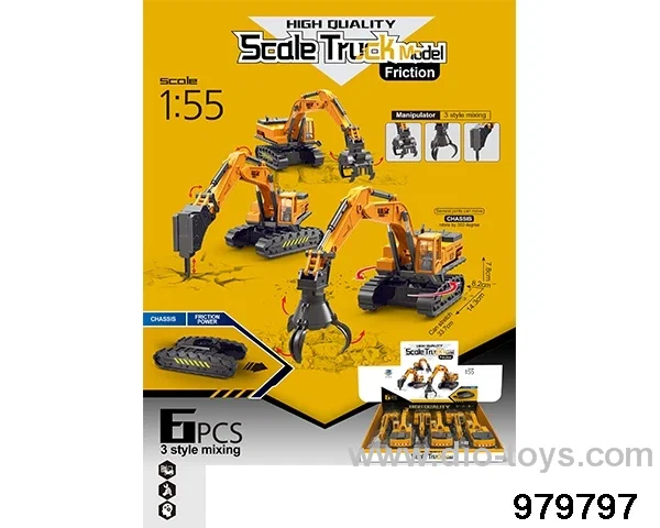 6PCS Inertial Engineering Vehicle