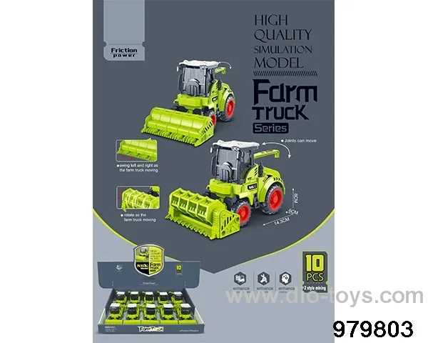 10PCS Inertial Farmer's Ploughing Vehicle