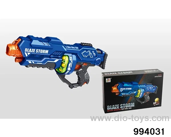 Electric soft bullet gun (12 round bullets) in color box