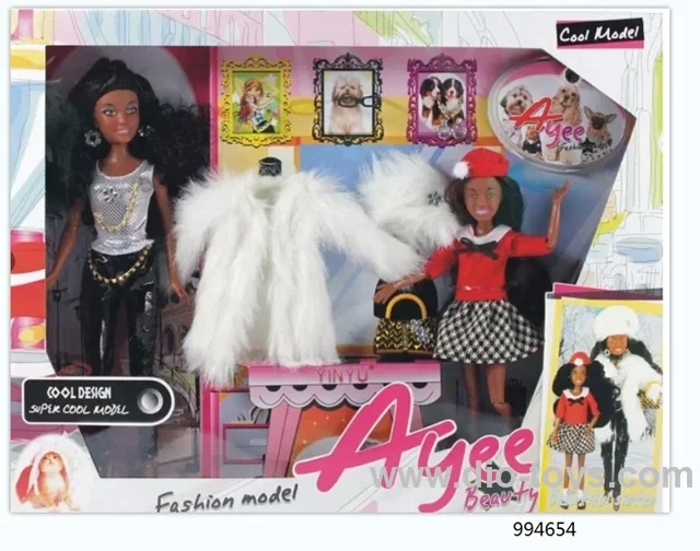 Barbie doll toy in window box