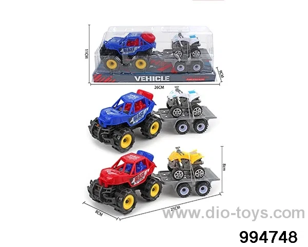 Inertia racing car towing scooter in PVC cover