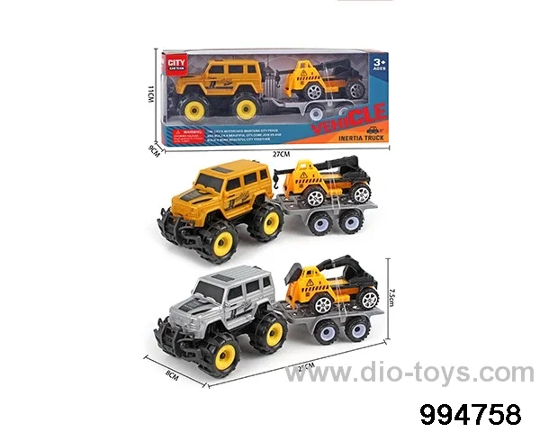Inertia Hummer towing engineering vehicle in window box