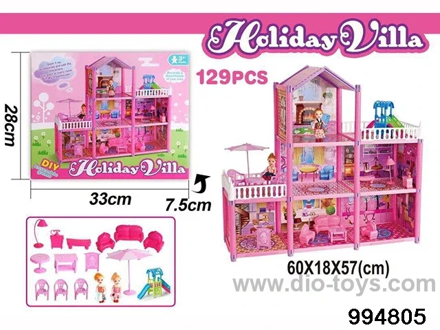 DIY villa set in color box