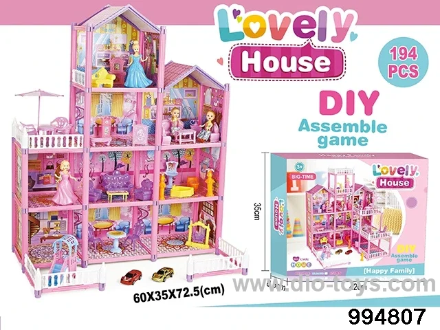 DIY villa set in color box