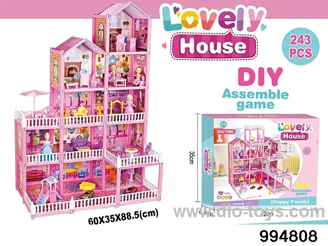 DIY villa set in color box