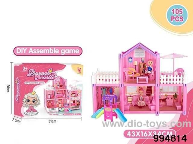 DIY villa set in color box