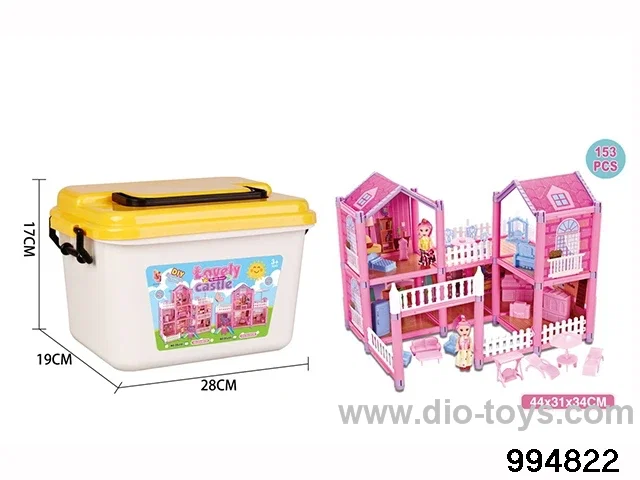 DIY villa set in barrel