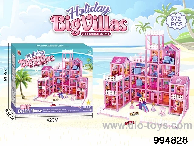 DIY villa set in color box