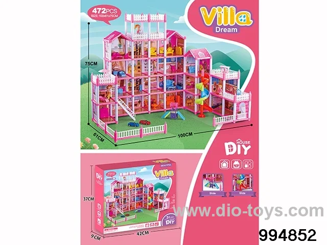 DIY villa set in color box