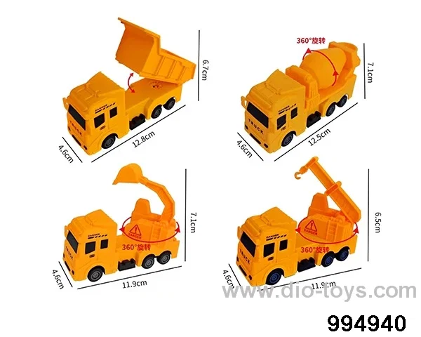 Return engineering vehicle in opp bag