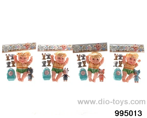 8-inch enamel expression doll with forest doll and plastic film in PP bag with header