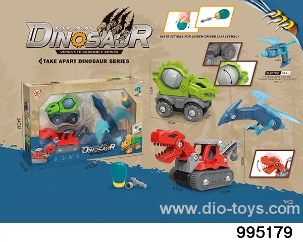 DIY Disassembly and Assembly Dinosaur in window box