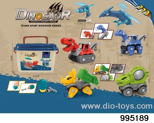 DIY Disassembly and Assembly Dinosaur in Barrel