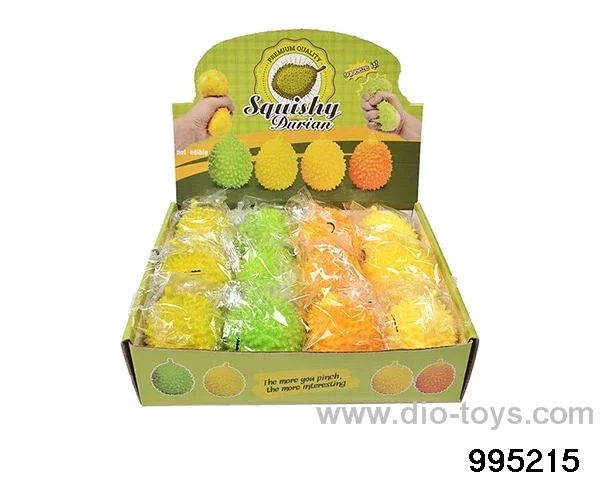 Large durian pinch music squeeze vent toys 12 bags / box in display box