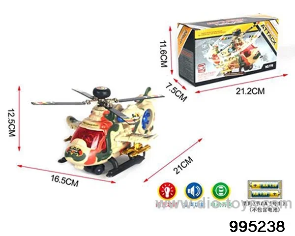 Electric aircraft in color box