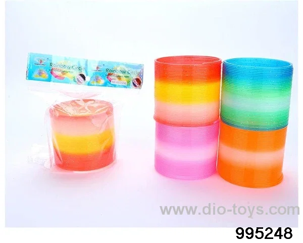 4 Mixed Crystal Rainbow rings in bag