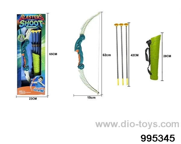 Bow and arrow toy in color box