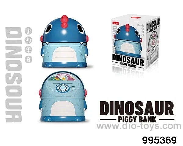 Dinosaur piggy bank in color box