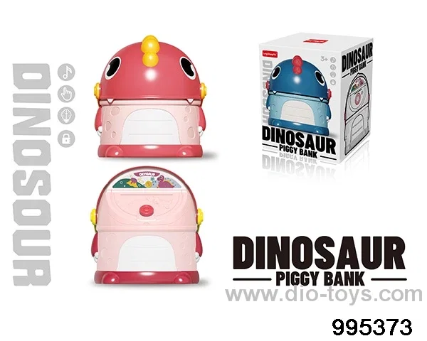 Dinosaur piggy bank in color box