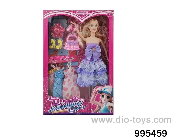 Barbie doll suit in window box