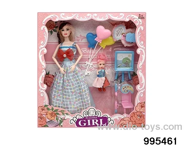 Barbie doll suit in window box