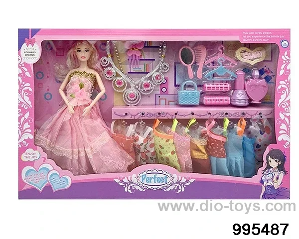 Barbie doll suit in window box