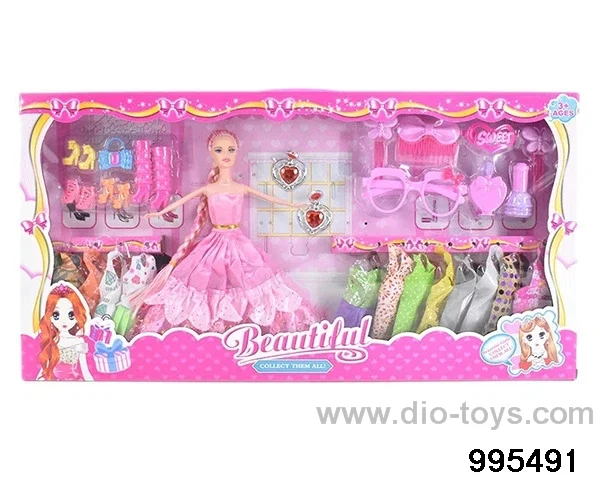 Barbie doll suit in window box