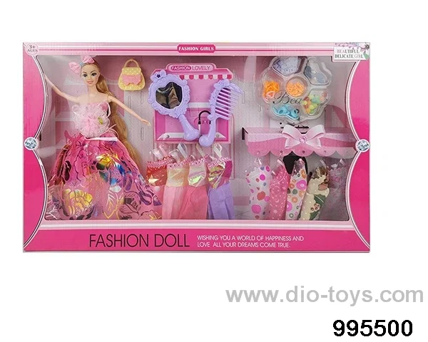 Barbie doll suit in window box