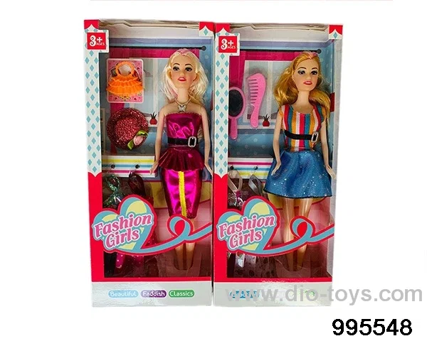 Barbie doll suit in window box