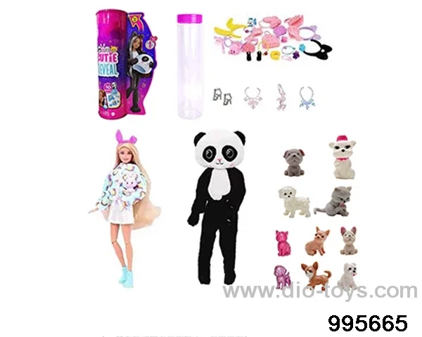 Barbie doll suit in bottle