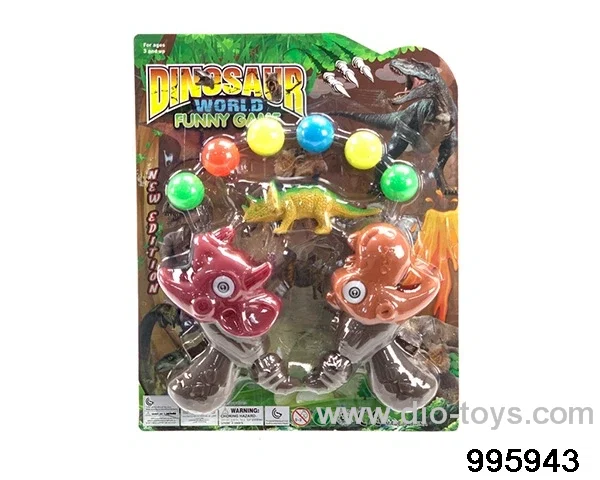 Dinosaur table tennis gun in Blister card