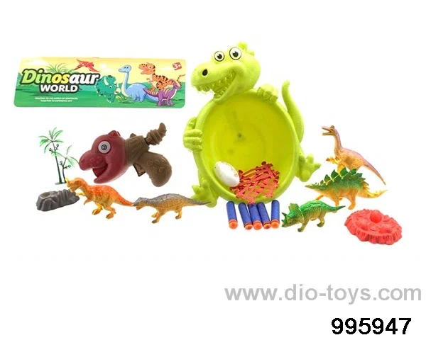 Dinosaur EVA gun in PP bag with header