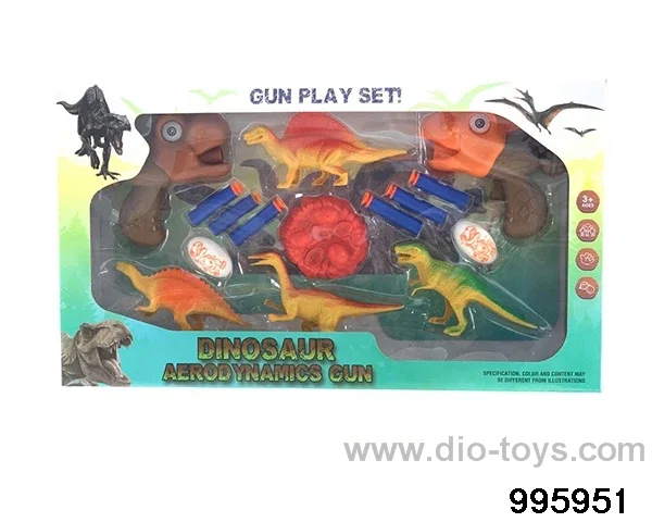 EVA gun+dinosaur in window box