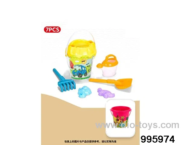 Beach toys in 7pcs Hangtag