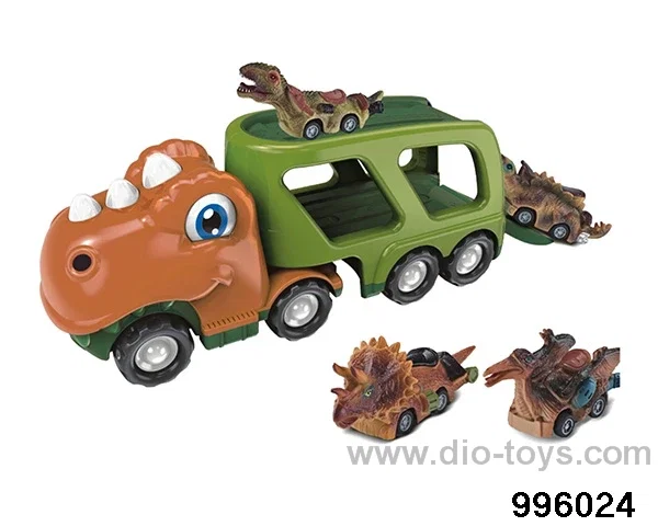 Dinosaur inertia small trailer (with sound and light) in window box