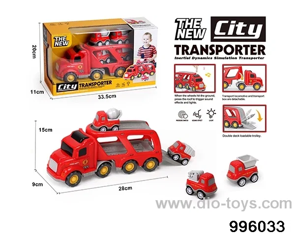 Audio-visual mini transport vehicle in window box