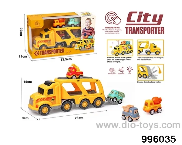 Audio-visual mini transport vehicle in window box