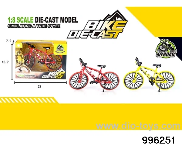 Alloy off-road graffiti bicycle in window box