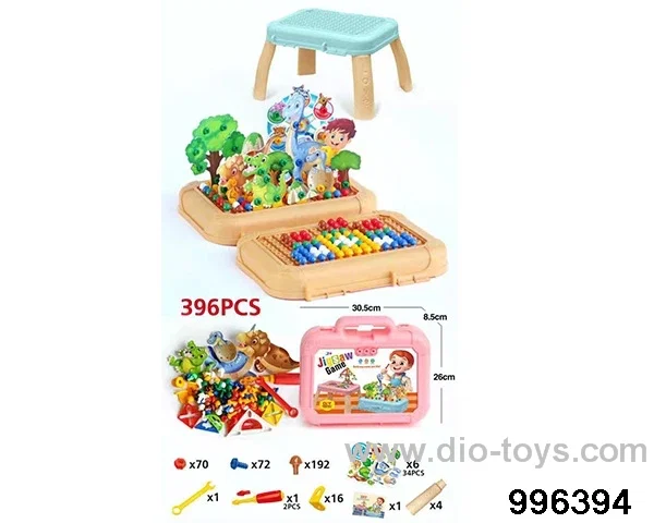 Mix and match two kinds of mushroom nails in Dinosaur Paradise (395PCS) in Plastic film