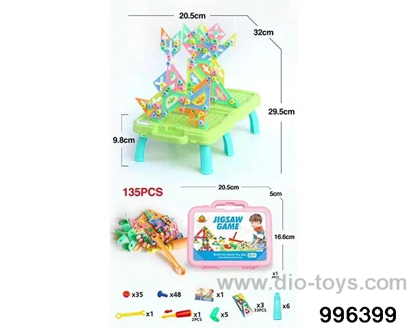 Tangram assembly (135PCS) in Plastic film