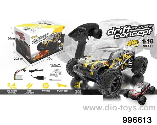 1:18 full-scale 4WD remote control high-speed pickup truck in BOX