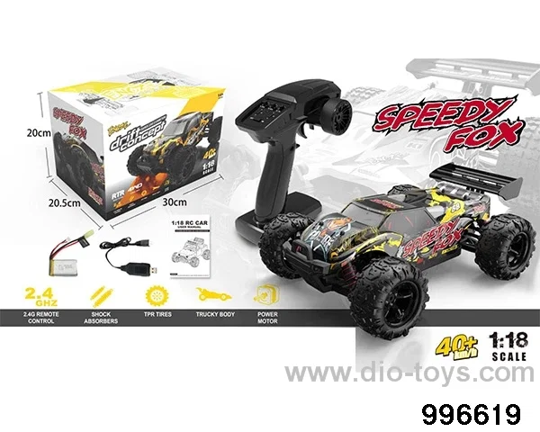 1:18 full scale 4WD remote control high-speed semi-truck in box