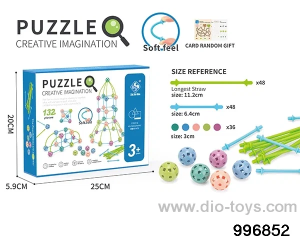Building block toy in color box