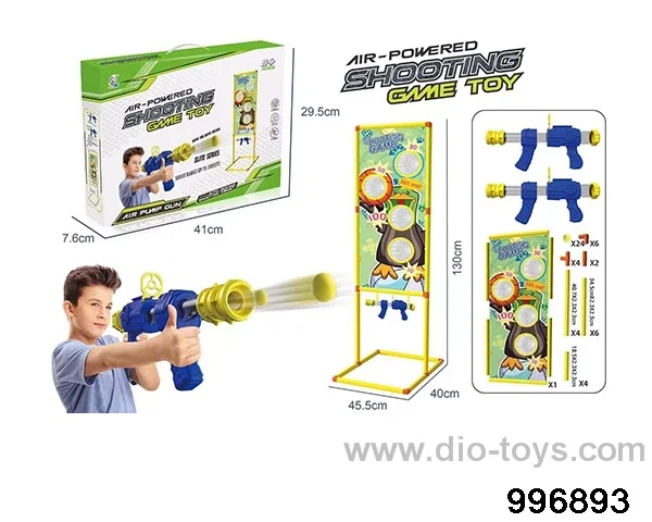 Double-air air gun 24 bullets+hit my duck target in color box