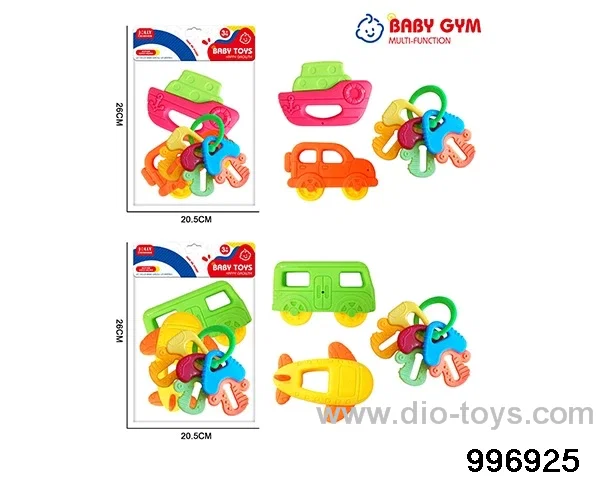 Baby ring gum in 6pcs PP bag with header