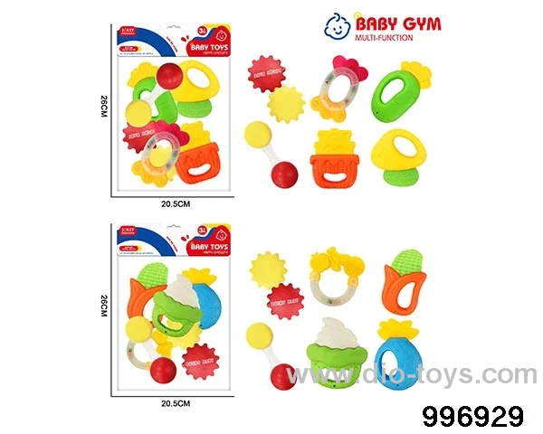Baby ring gum in 6pcs PP bag with header