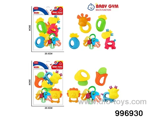 Baby ring gum in 8pcs PP bag with header